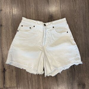 Abercrombie & Fitch Cream Jean Shorts